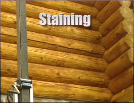  Oldham County, Kentucky Log Home Staining